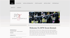 Desktop Screenshot of dfweventrentals.com