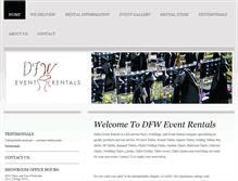 Tablet Screenshot of dfweventrentals.com